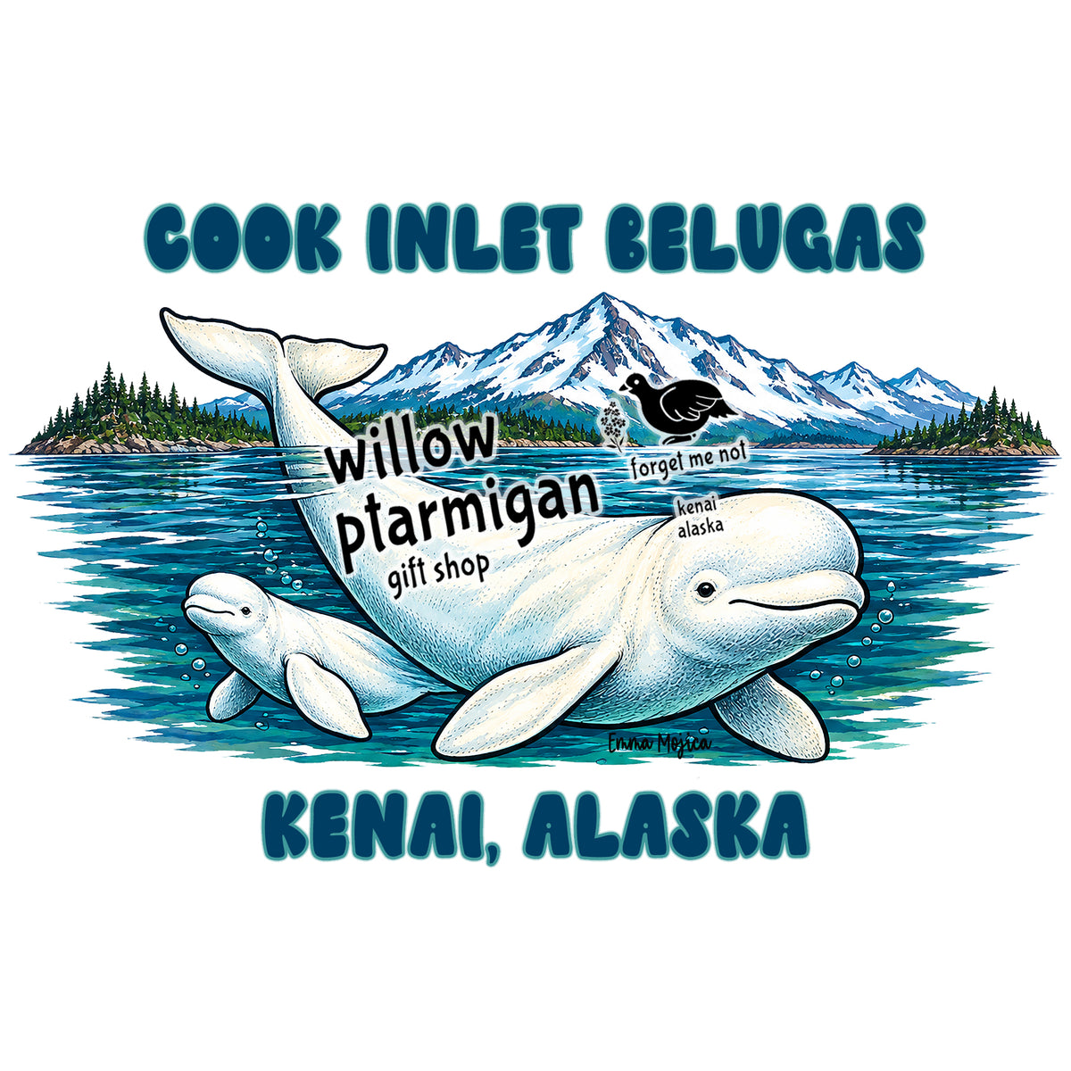 Cook Inlet Belugas Kenai Alaska Hoodie (Pre-Order $50 Special)