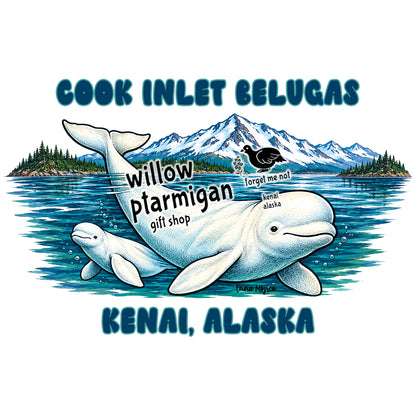 Cook Inlet Belugas Kenai Alaska Hoodie (Pre-Order $50 Special)