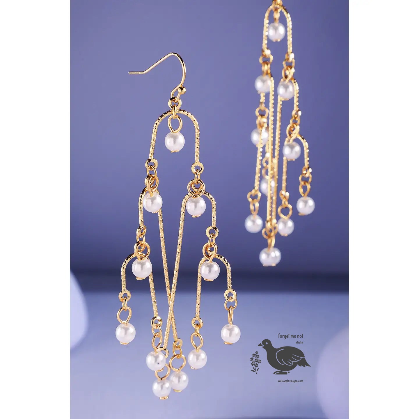 Eloise Pearl Chandelier Dangle Earrings