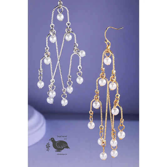 Eloise Pearl Chandelier Dangle Earrings