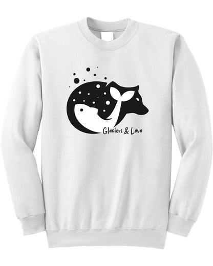 Bear Fish Symbiotic (Yin Yang) Crewneck Sweater