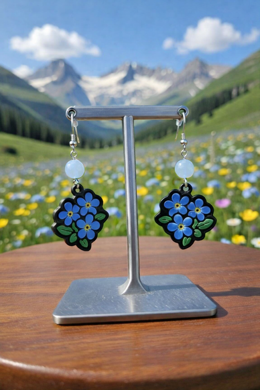 Forget Me Not Alpine Meadow Earrings