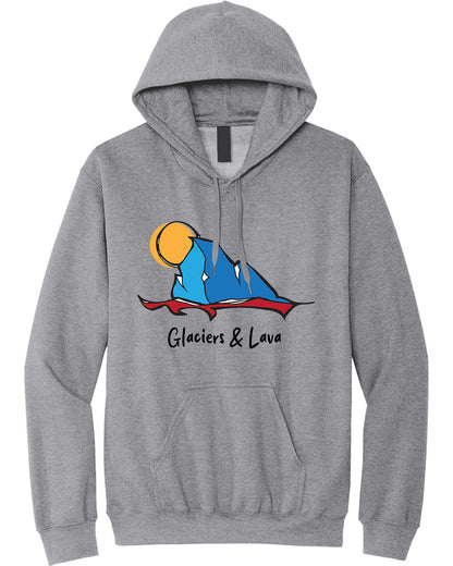 Glaciers & Lava Graffiti Logo Alaska Hoodie