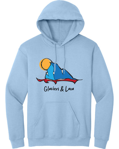 Glaciers & Lava Graffiti Logo Alaska Hoodie