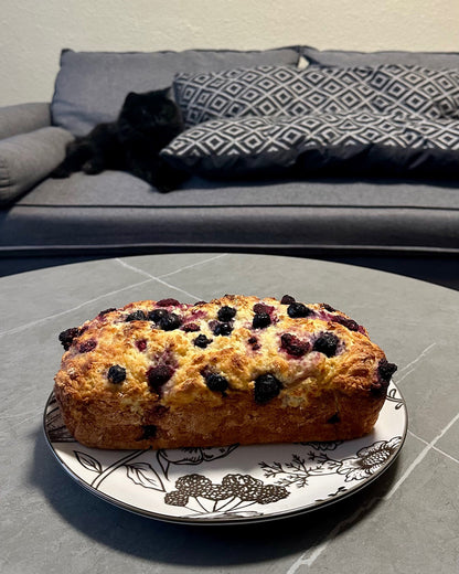 Greek Yogurt Berries Bread Loaf