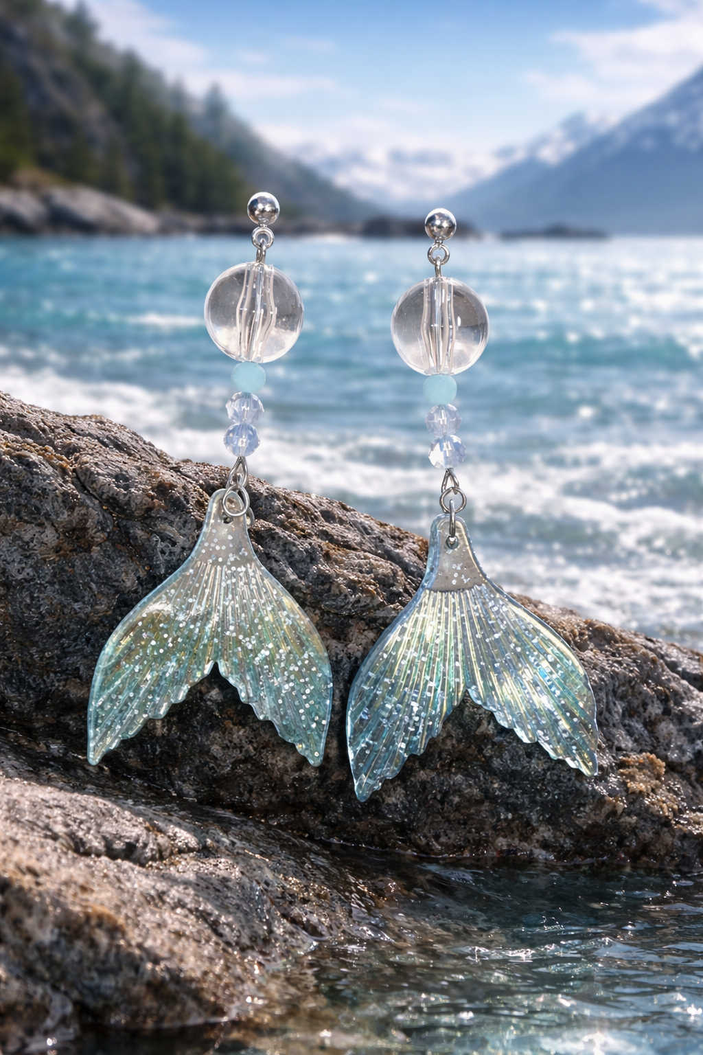Calypsea Mermaid Tail Earrings