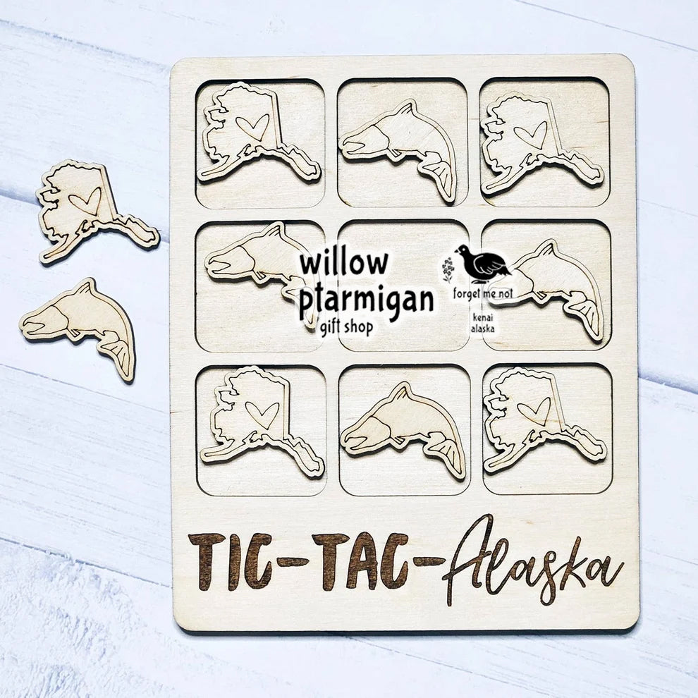 Alaska Salmon Fish Tic-Tac-Toe Game