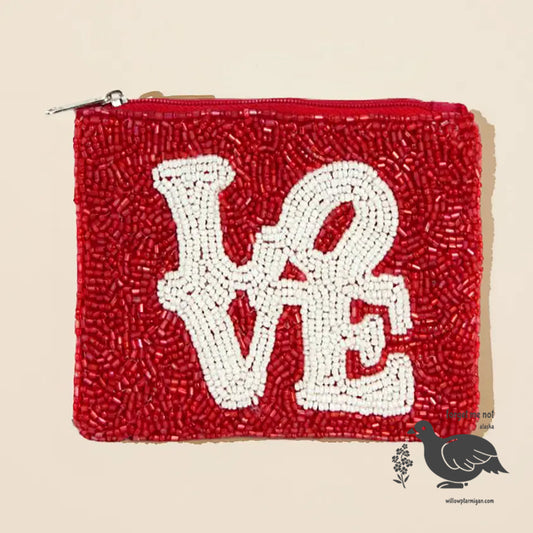 LOVE Bead Mini Pouch Bag