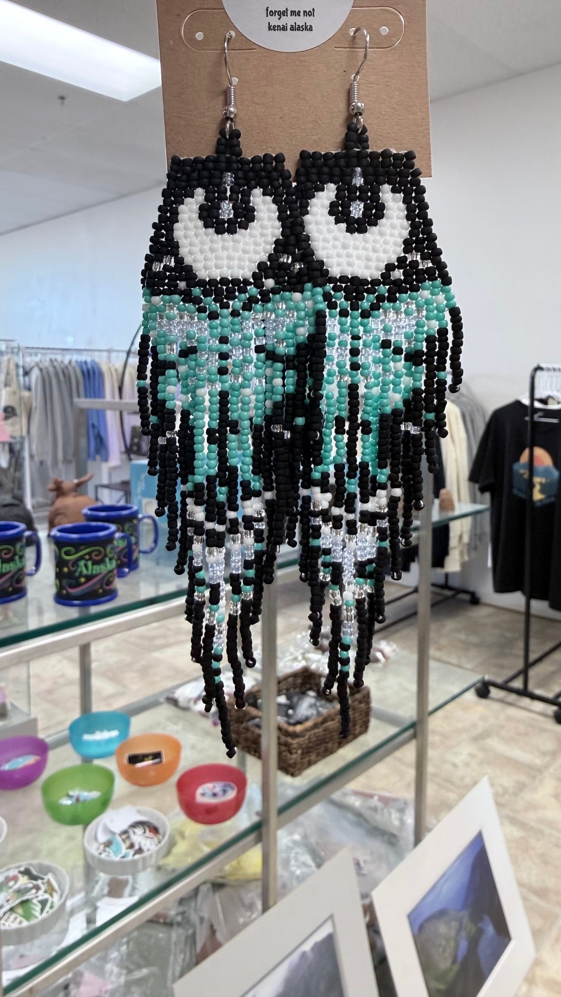 Alaska Moon Moth Bead Earrings