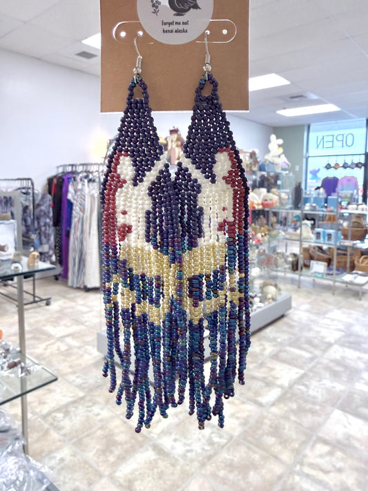 Alaska Mermaid Sea Spirit Bead Earrings