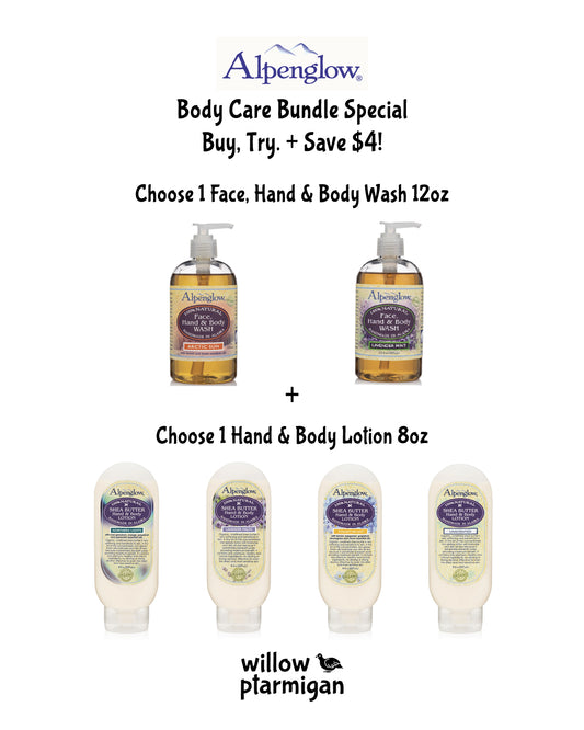 Alpenglow Body Care Bundle Special, Wash & Lotion ***Save $4!*** ALP