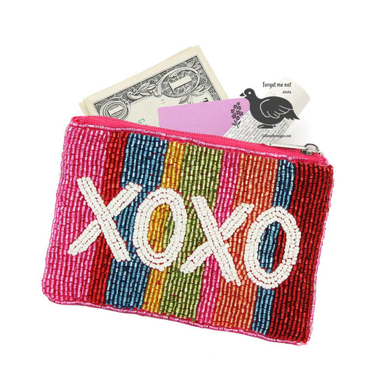 XOXO Color Rays Bead Mini Pouch Bag